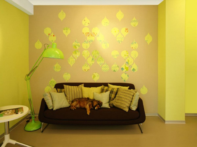 Dog couch wallpaper lamp room free wallpaper - medium preview image