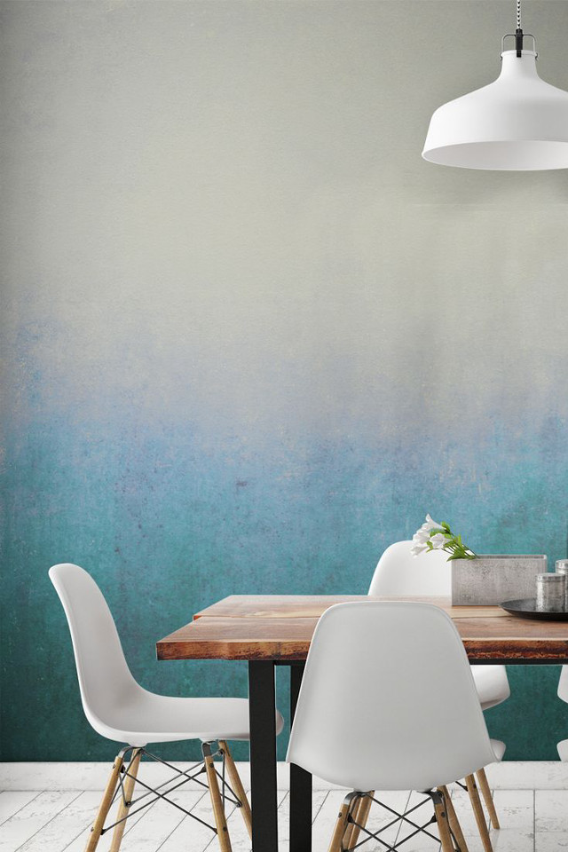 Dining table white chairs blue free wallpaper - medium preview image