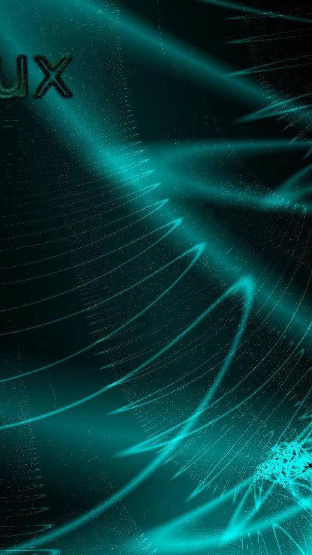 Linux aurora fireworks moon space free wallpaper - medium preview image