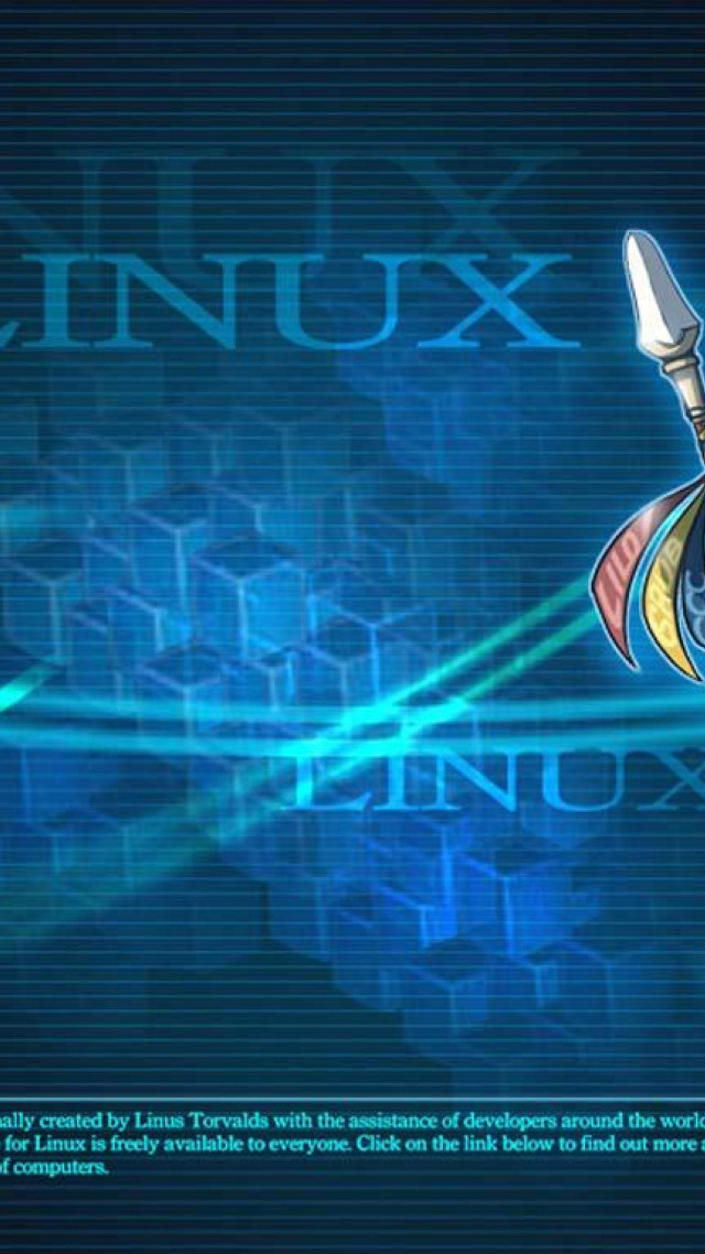 Computer screen blue yellow sword free wallpaper - medium preview image