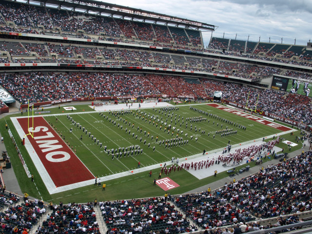 Football stadium crowd band performance #2 free wallpaper - medium preview image