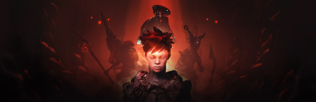 Strange man red light head free wallpaper - medium preview image