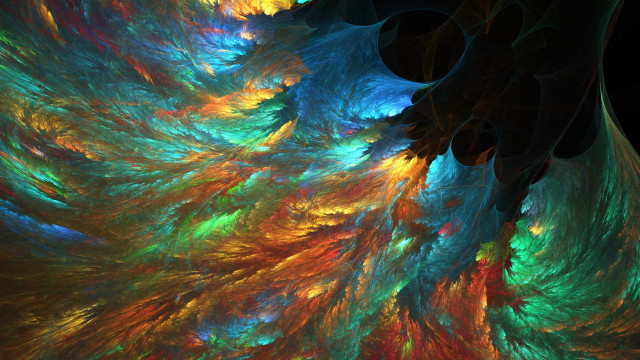 Colorful abstract painting black background #7 free wallpaper - medium preview image