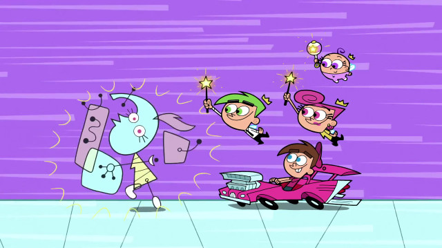 Cartoon character pulling car dog free wallpaper - medium preview image