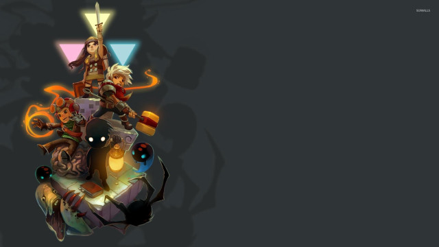 Computer screen characters dark background free wallpaper - medium preview image