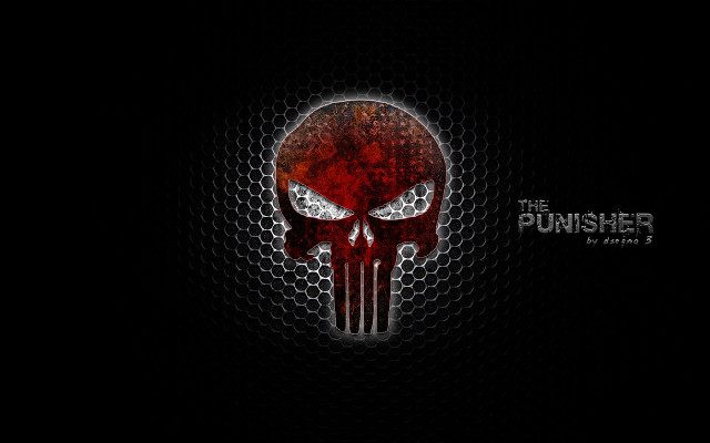 Red skull white eyes black free wallpaper - medium preview image