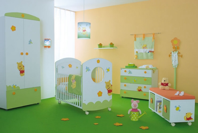 Child room crib decor playful free wallpaper - medium preview image