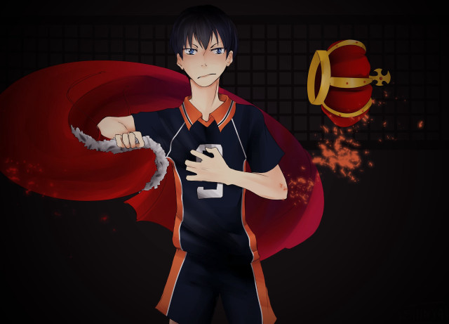 Man uniform knife ball red free wallpaper - medium preview image