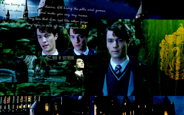 Harry potter collage hogwarts theme free wallpaper - medium preview image