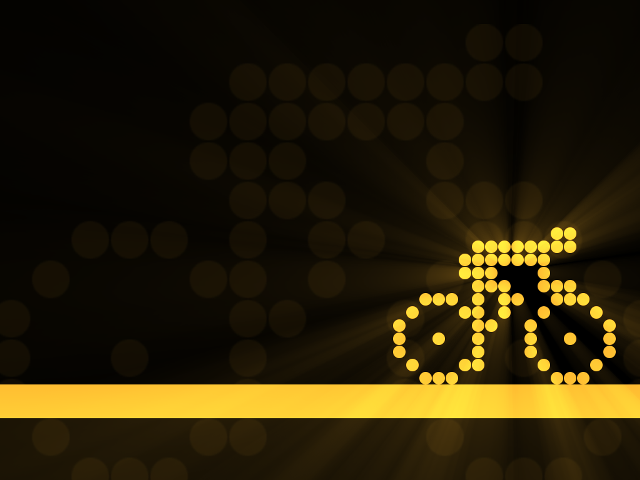 Yellow ribbon bicycle polka dot free wallpaper - medium preview image