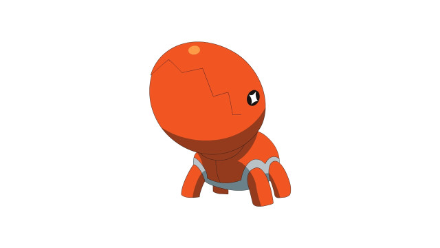 Cartoon character red body white free wallpaper - medium preview image