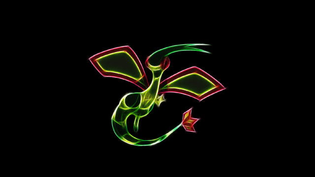 Green red logo black background free wallpaper - medium preview image