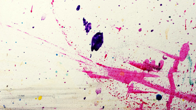Paint splatter black bird top free wallpaper - medium preview image