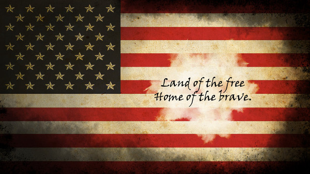 Flag quote land free home free wallpaper - medium preview image