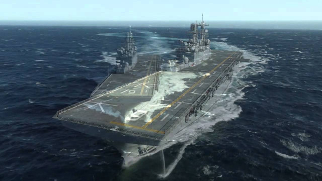 Large ship ocean smoke back free wallpaper - medium preview image
