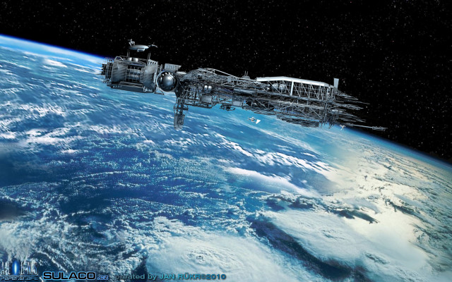 Space station orbit nasa artist free wallpaper - medium preview image