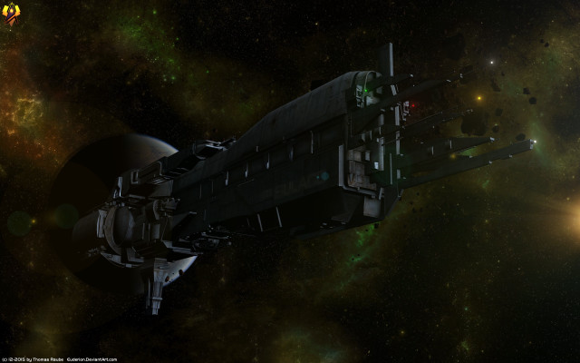 Space station galaxy bright light free wallpaper - medium preview image
