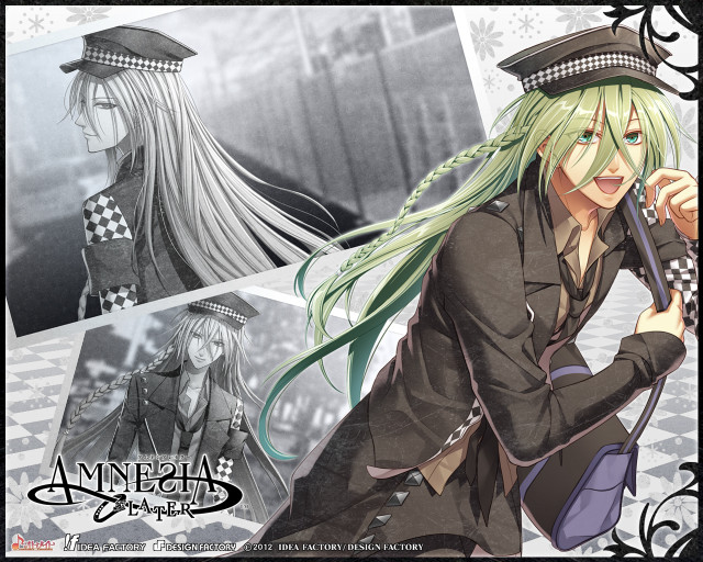 Woman hat umbrella man black free wallpaper - medium preview image