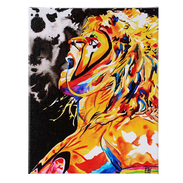Lion black white background art free wallpaper - medium preview image