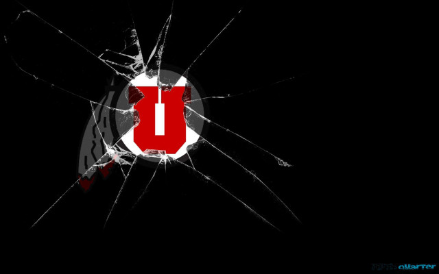 Broken glass letter u red free wallpaper - medium preview image
