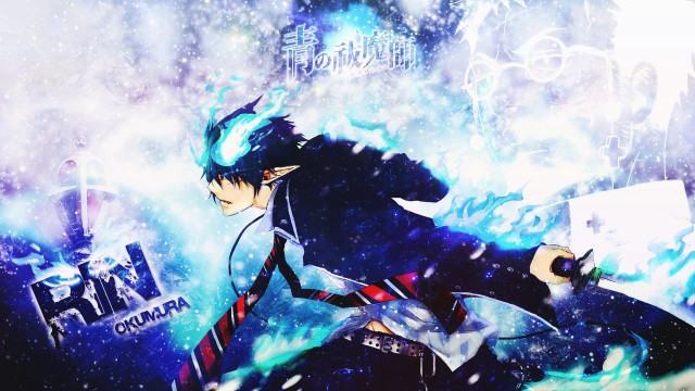 Man suit tie sword blue free wallpaper - medium preview image