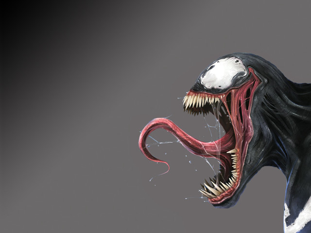 Spider man mouth open large free wallpaper - medium preview image