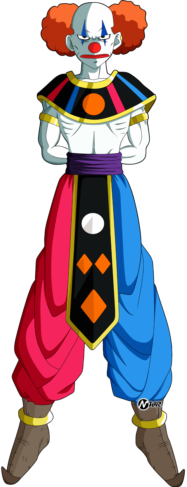 Cartoon clownhat redhair blueoutfit evil free wallpaper - medium preview image