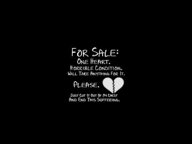 Black background white heart sale free wallpaper - medium preview image