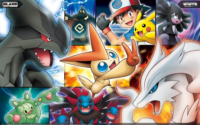Pokemon collage starter trio altermodern free wallpaper - medium preview image