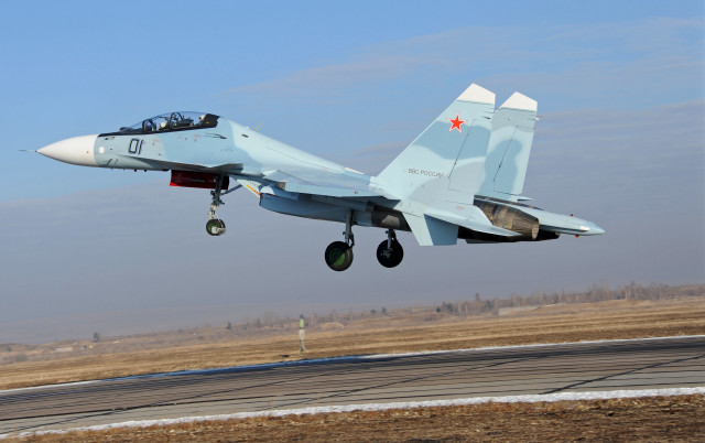 Fighter jet taking off airport free wallpaper - medium preview image