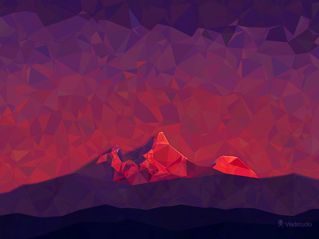 Red mountain purple sky red #2 free wallpaper - medium preview image