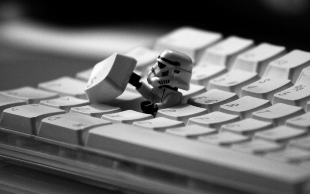 Lego stormtrooper head keyboard star #7 free wallpaper - medium preview image