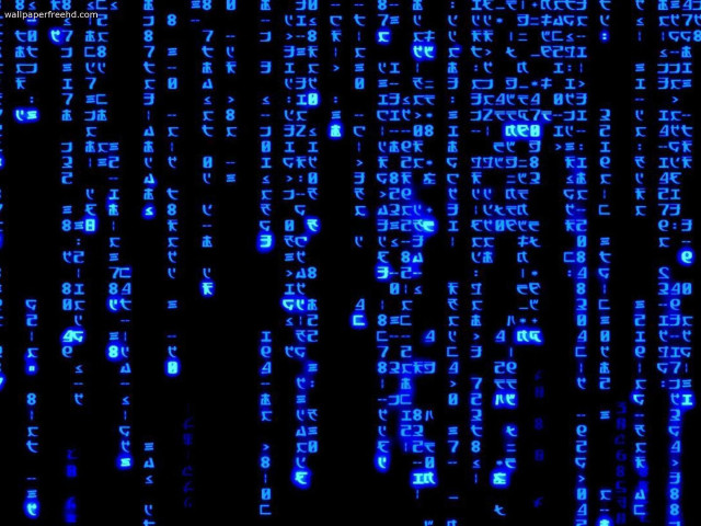 Dark background blue numbers letters free wallpaper - medium preview image