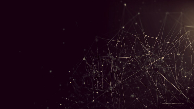 Dark background light dots lines #2 free wallpaper - medium preview image