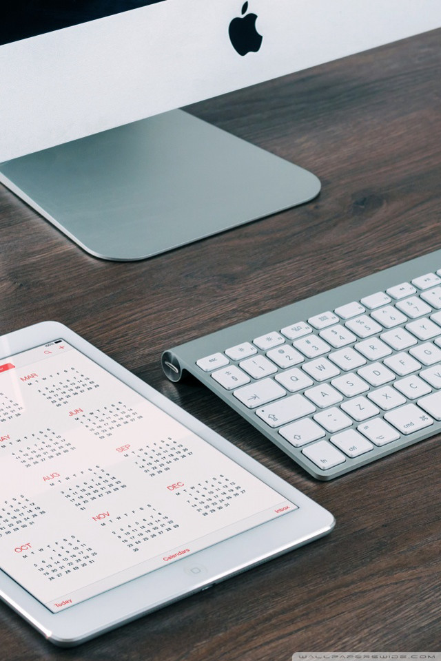Tablet keyboard desk calendar mouse free wallpaper - medium preview image