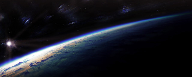 Earth space view bright star #6 free wallpaper - medium preview image