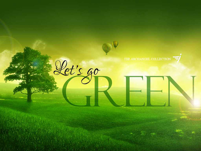Green landscape tree hot air free wallpaper - medium preview image