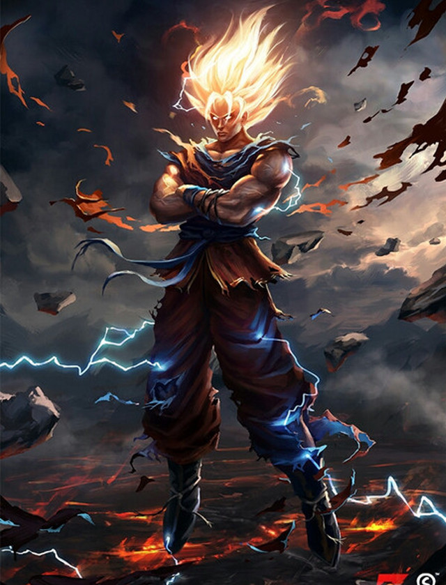 Man dragon back dark sky free wallpaper - medium preview image