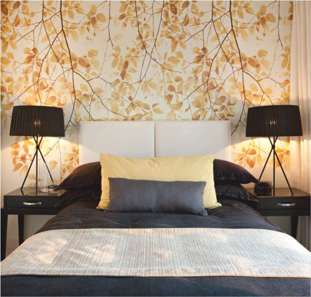 Bed lamps tree design bedroom free wallpaper - medium preview image