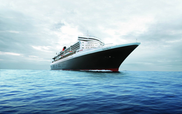 Cruise ship ocean cloudy day free wallpaper - medium preview image