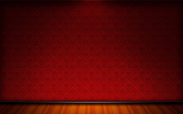 Red wall wooden floor wallpaper free wallpaper - medium preview image