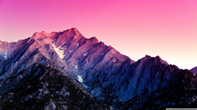 Mountain range pink sky background #5 free wallpaper - medium preview image