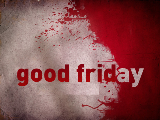 Red white sign good friday free wallpaper - medium preview image