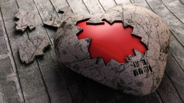 Heart rock hole love dirk free wallpaper - medium preview image