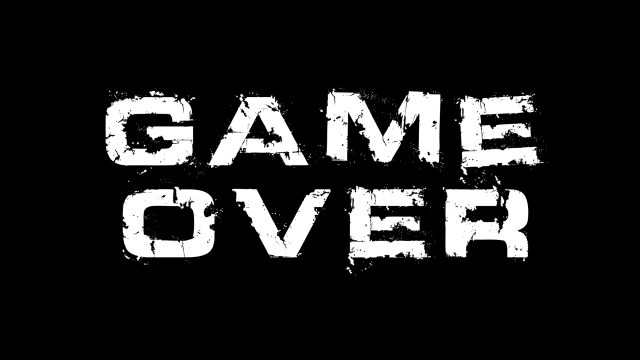 Game over black white grunge free wallpaper - medium preview image