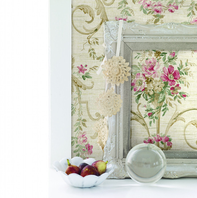 Rococo table fruit vase flowers free wallpaper - medium preview image