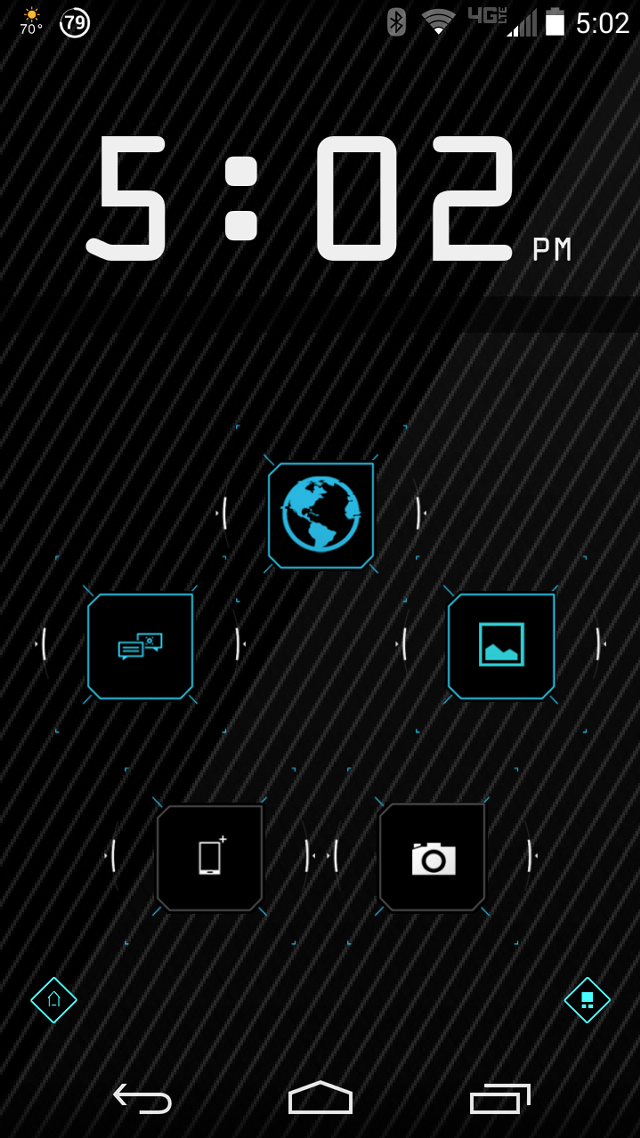 Blue white clock design numbers free wallpaper - medium preview image