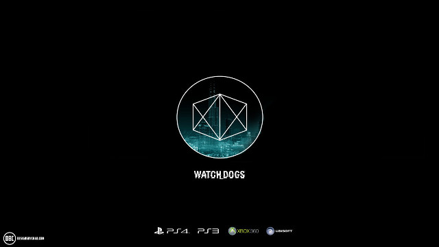 Black background white logo blue free wallpaper for desktop - medium preview image