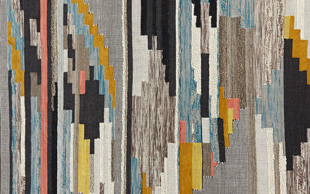 Bauhaus rug pattern cityscape skyscraper free wallpaper - medium preview image