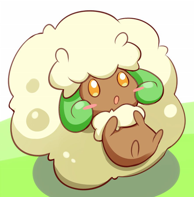 Sheep green patch white cloud free wallpaper - medium preview image